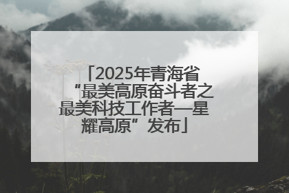 2025年青海省“最美高原奋斗者之最美科技工作者—星耀高原”发布